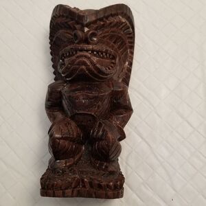 Coco Joe's 6 inch God of Money Wooden Statue Hawaiian
